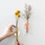 Pauline Rose Gold Hanging Wall Flower Holder Tube Vase