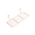Rose Gold Black White Rack Basket Shelf Memo Board Shelf for Wire Wall Memo Grid A