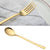 Stainless Steel Oriental Korean Rose Gold Spoon Fork Chopsticks Cutlery Set