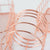 Wire Champagne Rose Gold Round Pencil Holder
