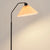 Pleated Shade Arched Neck Floor Lamp