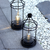 Classic Black Wire Cage Candle Lantern Holder