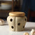 Serene Onion Garlic Canister with Bamboo Lid