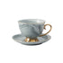 Gold Pedestal Coffee Tea Cup and Saucer