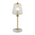 Vintage Crystal Glass Marble Table Lamp