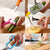 5pc Colourful Kitchen Gadget Set With Holder